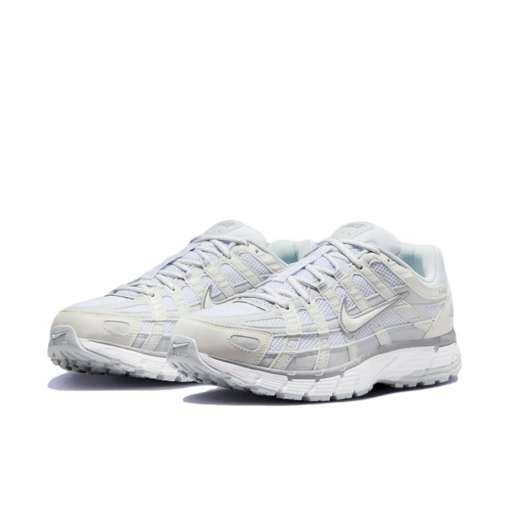 Nike Womens P-6000 Summit White Pure Platinum Running Shoe Wolf Grey FV6603-101 - Picture 2 of 12